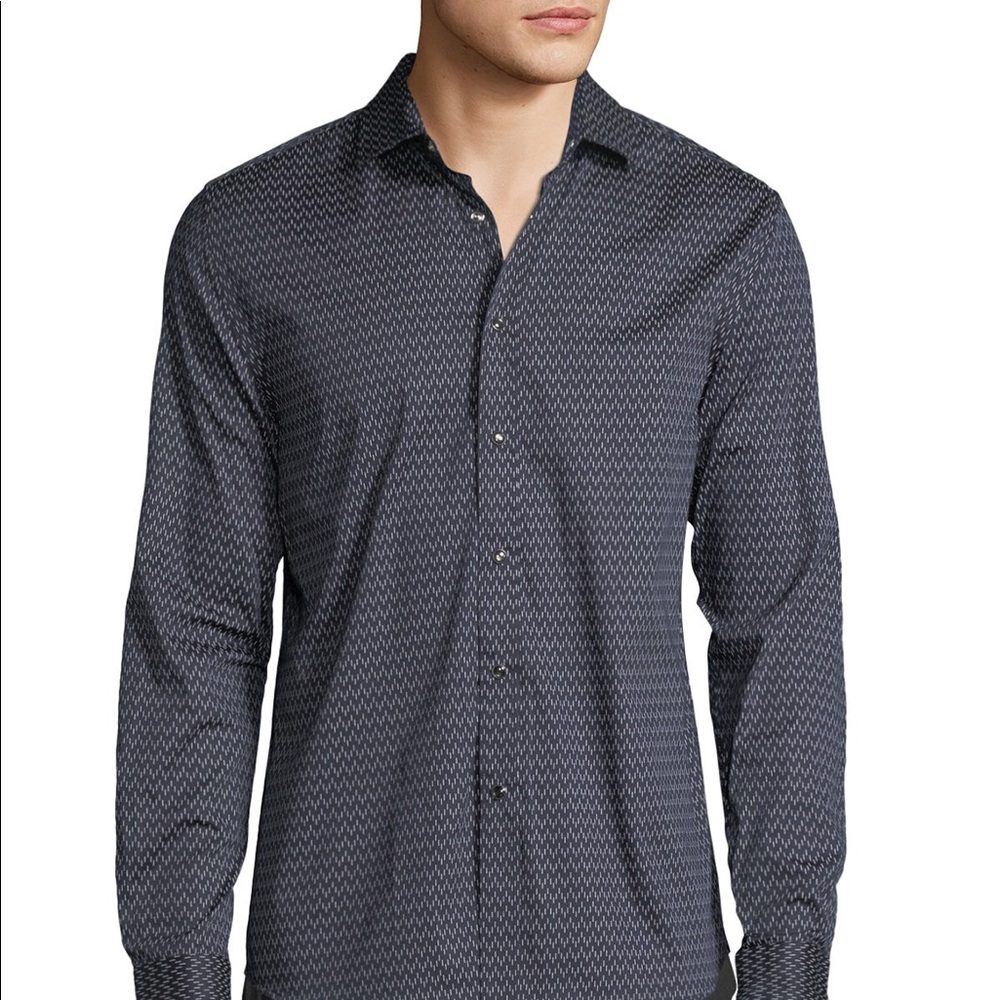 Karl Lagerfeld Paris Button Down Shirt Navy